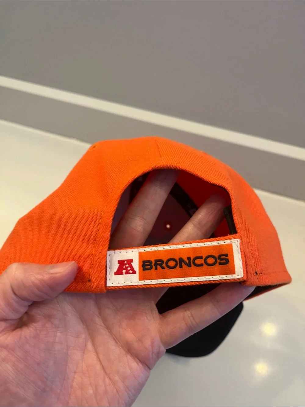 New Era 9FORTY Denver Broncos NFL Youth Adjustable Cap Hat Orange Blue